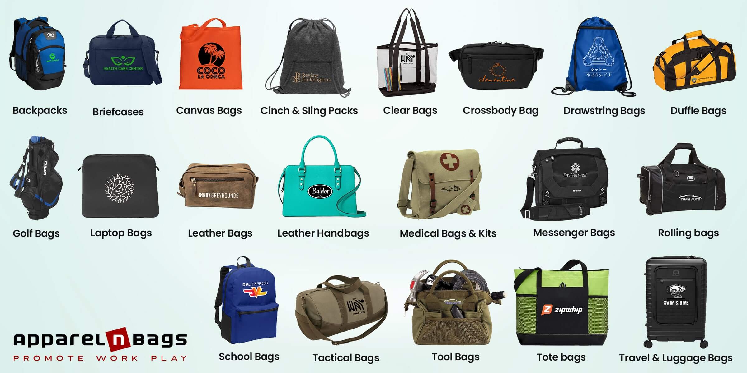 laptop bag types comparison chart backpack messenger briefcase sling tote roller