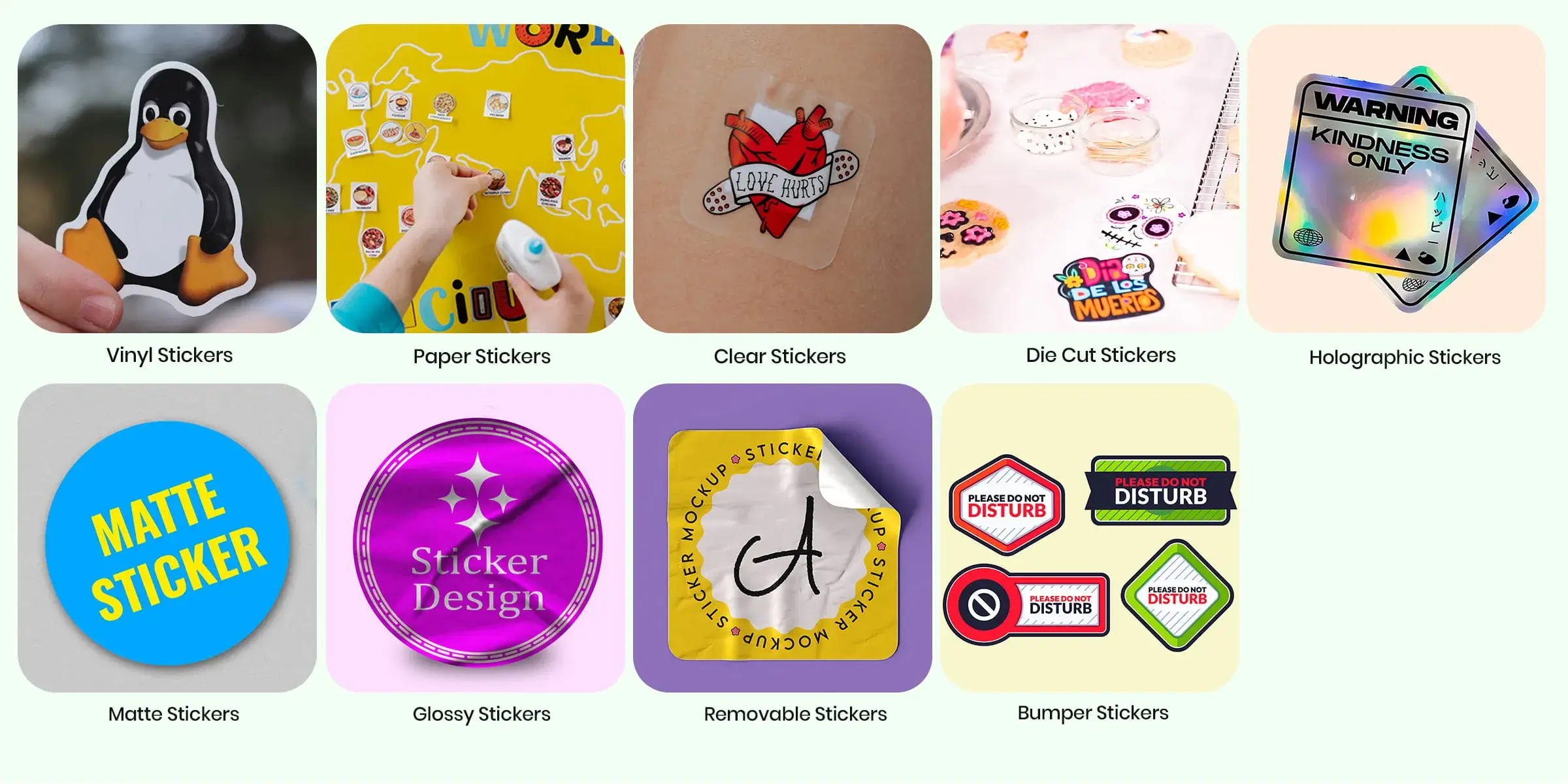 Types of Stickers for Promotions