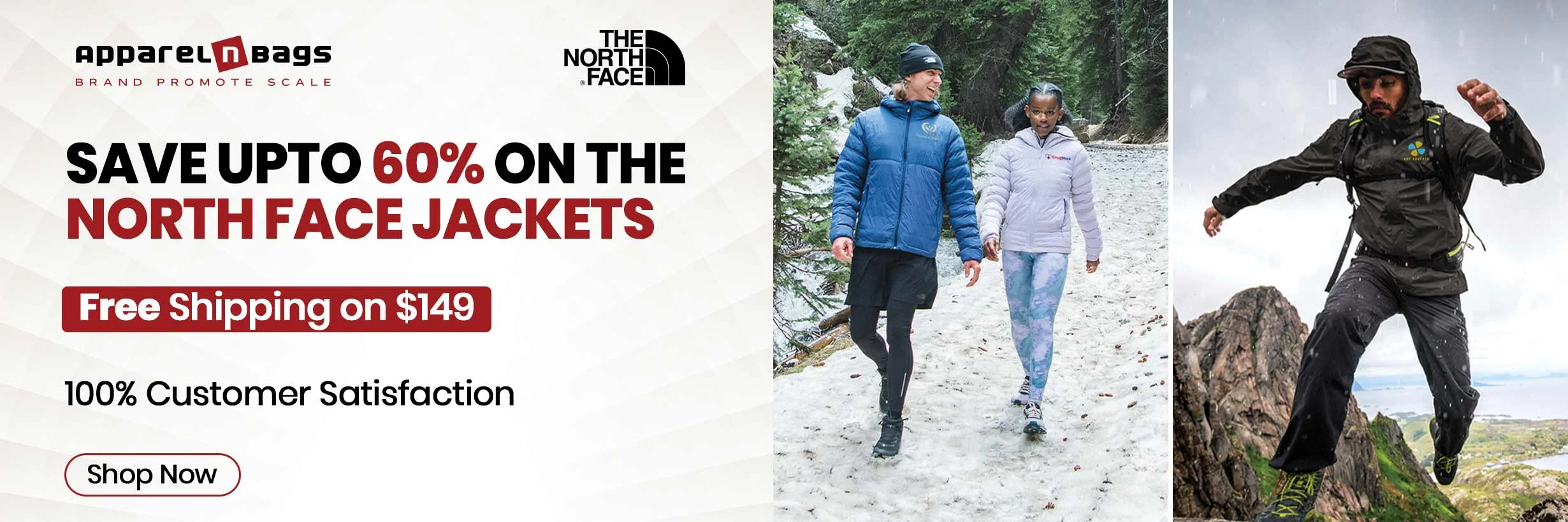 Save Upto 60% on the North Face Jackets