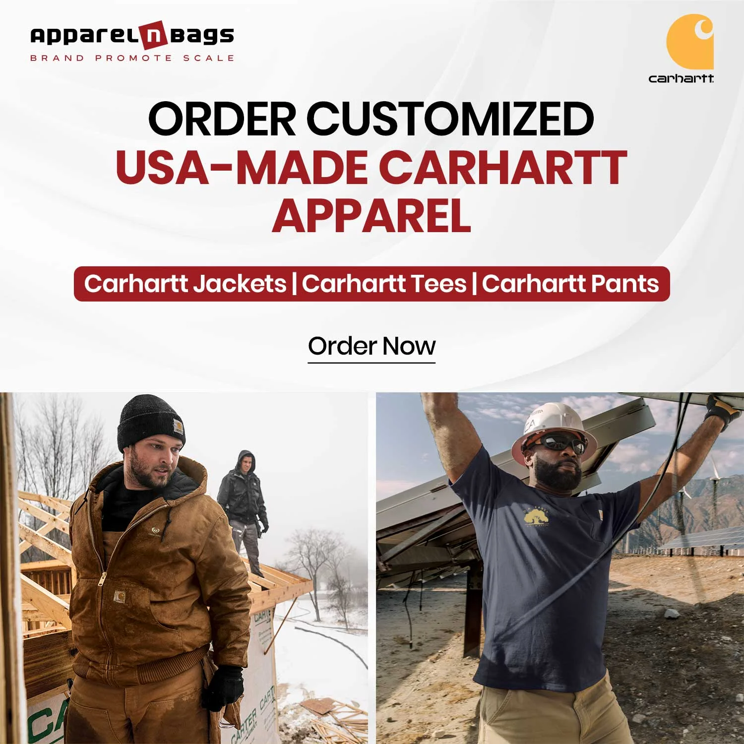 Order Customized USA-Made Carhartt Apparel