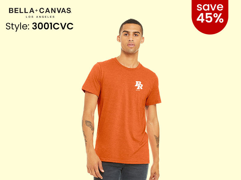 Bella Canvas 30001CVC in orange 