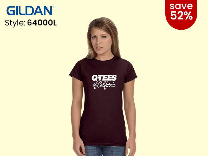 Gildan 64000L in chocolate brown