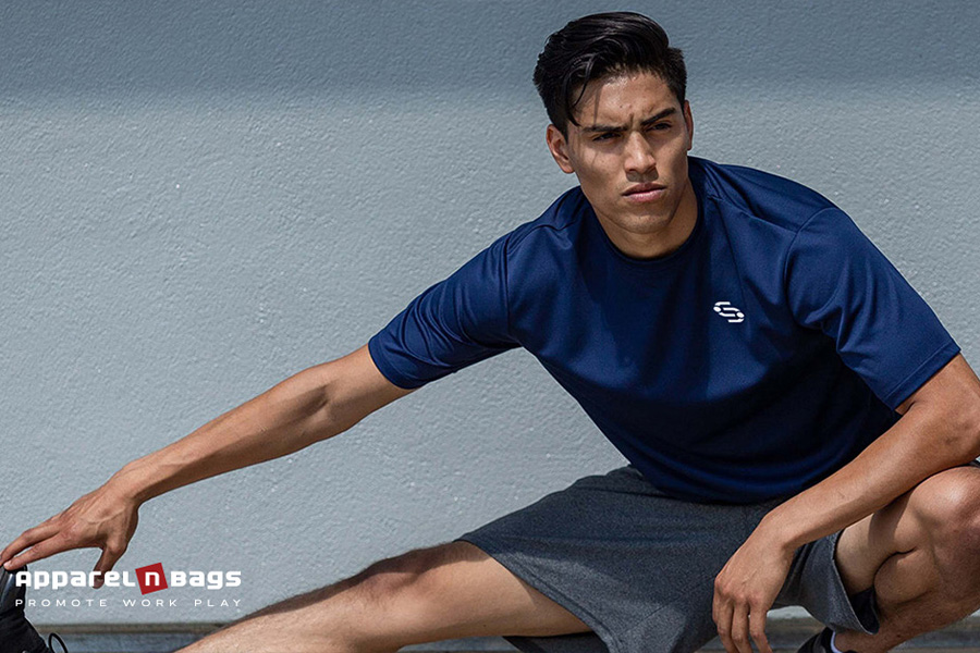 navy blue t-shirt