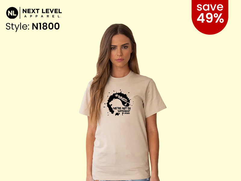 Next Level N1800 in cream