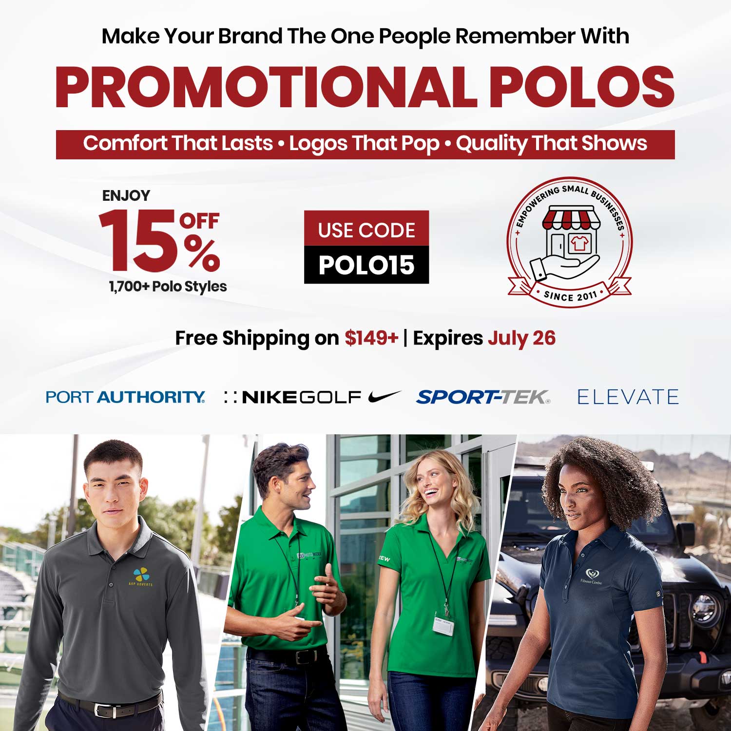 shop promotional polo shirts