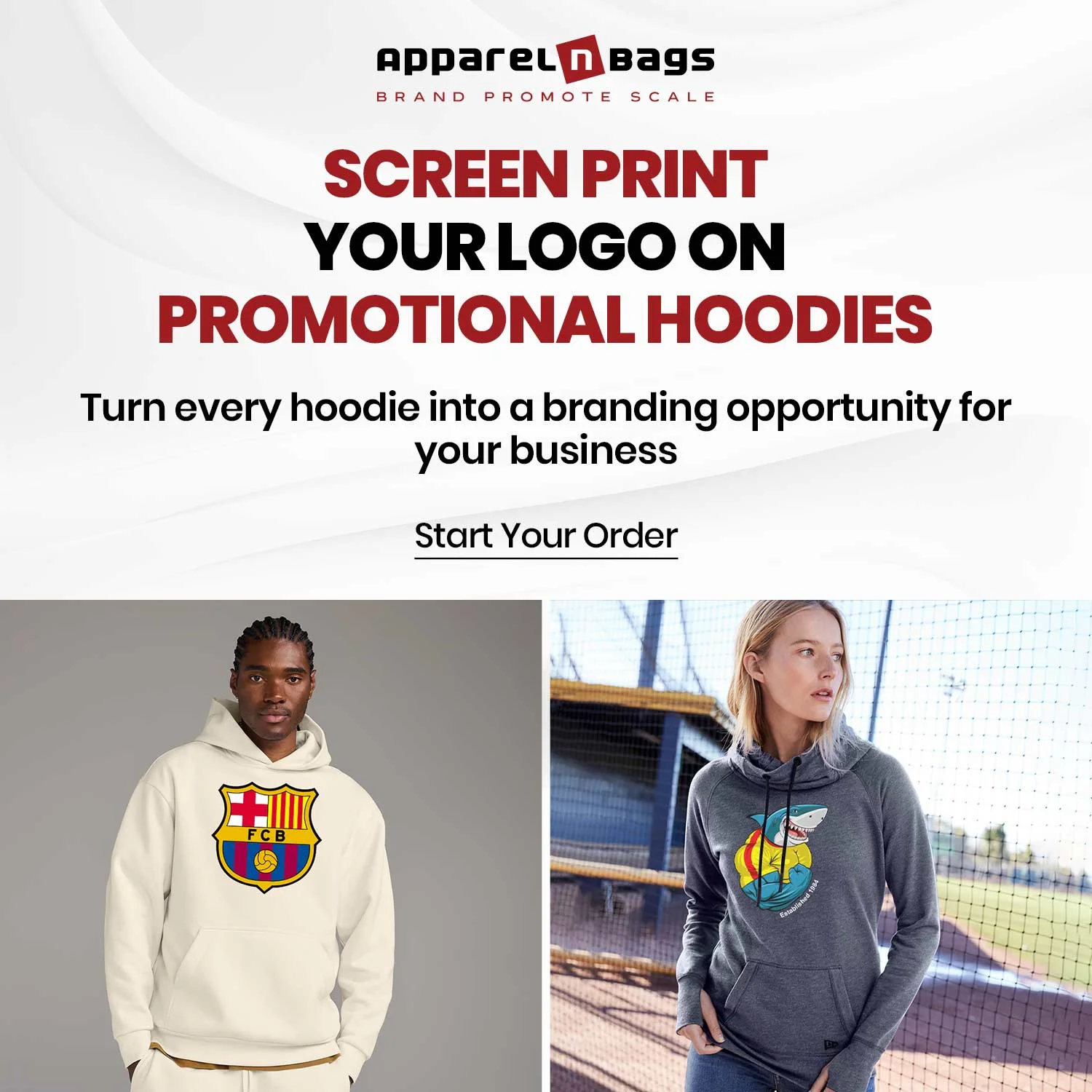 Screen Print Your Logo on Promotional Hoodies Screen Print Your Logo on Promotional Hoodies