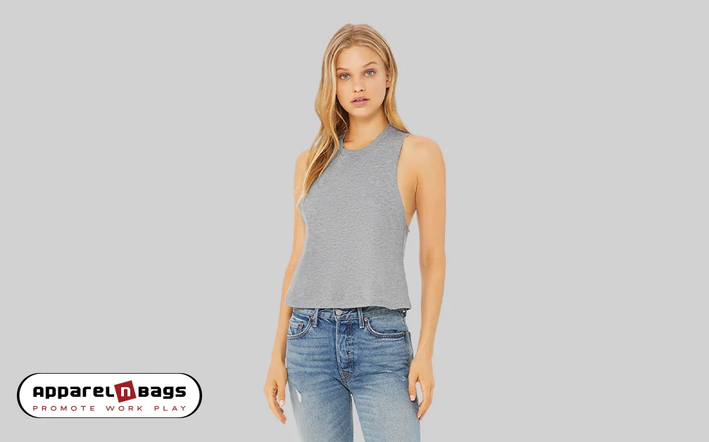 Bella + Canvas 6682 Women's Racerback Cropped Tank