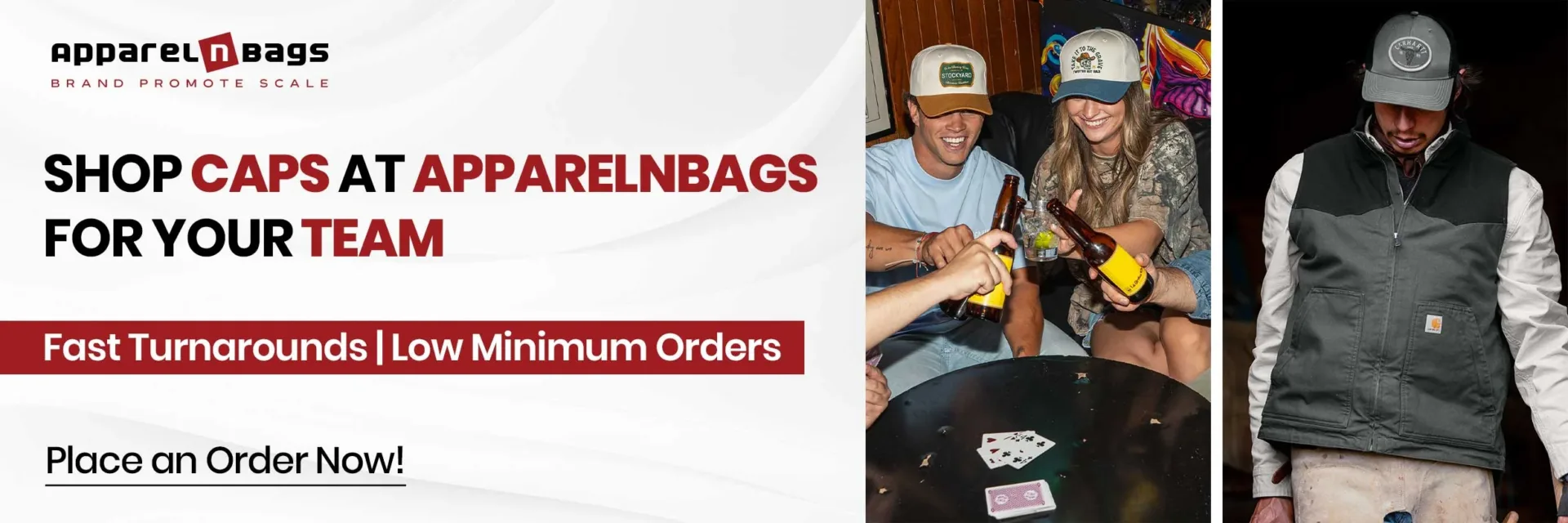 Shop Caps at ApparelnBags for Your Team