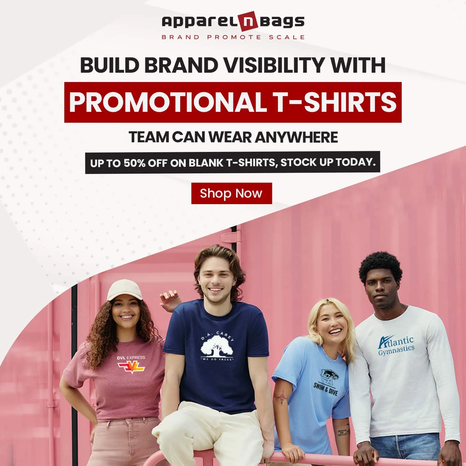 Build brand visibility with promotional t-shirts
