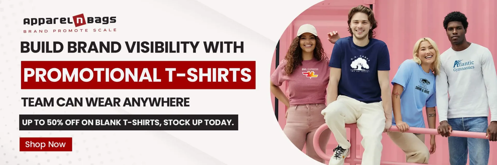 Build brand visibility with promotional t-shirts