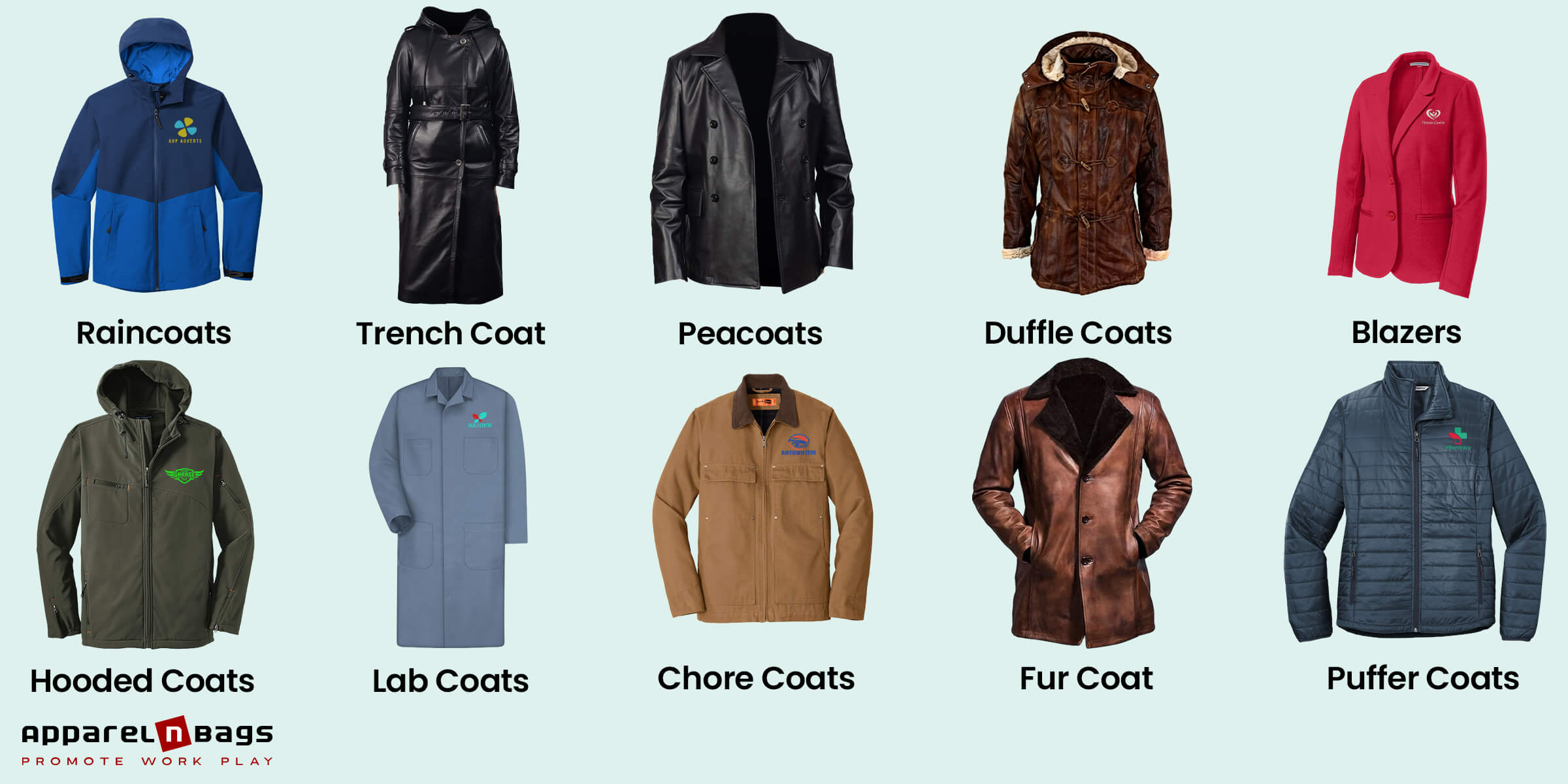 10 Different Types of Coats