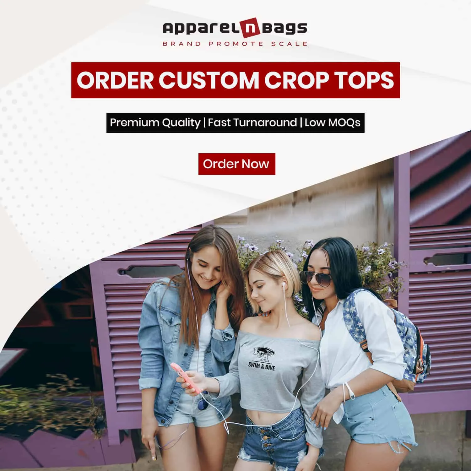 Order Custom Crop Tops