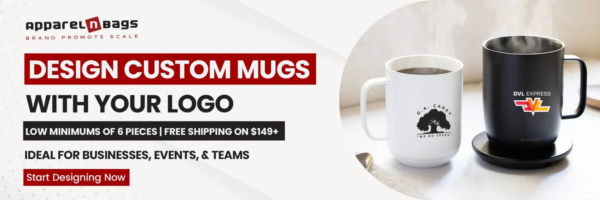 Design Custom Mugs with Your Logo