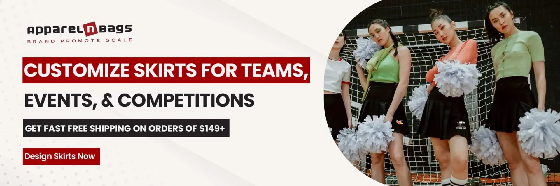 Customize Skirts for Teams, Events, & Competitions