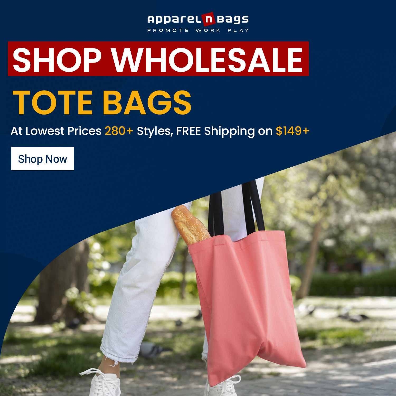 shop wholesale tote bags